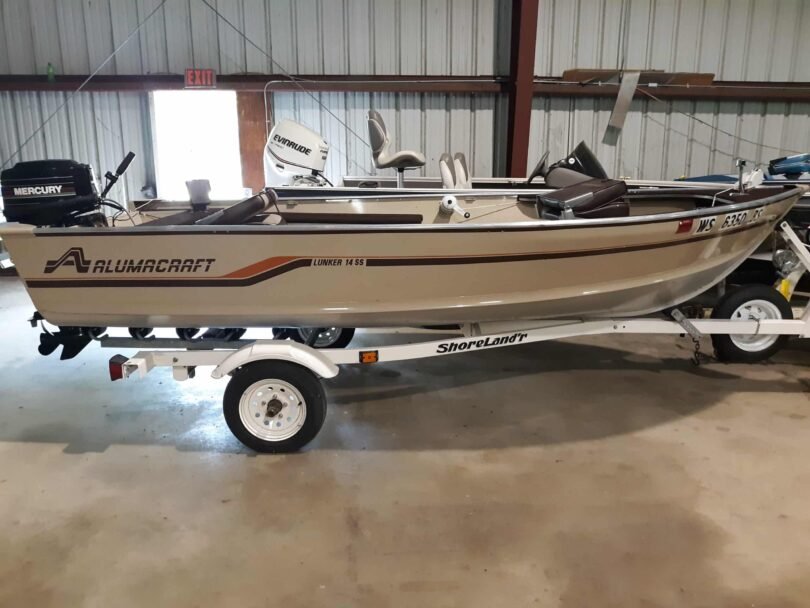 1988 Alumacraft Lunker 14 SS Tiller (B17197)