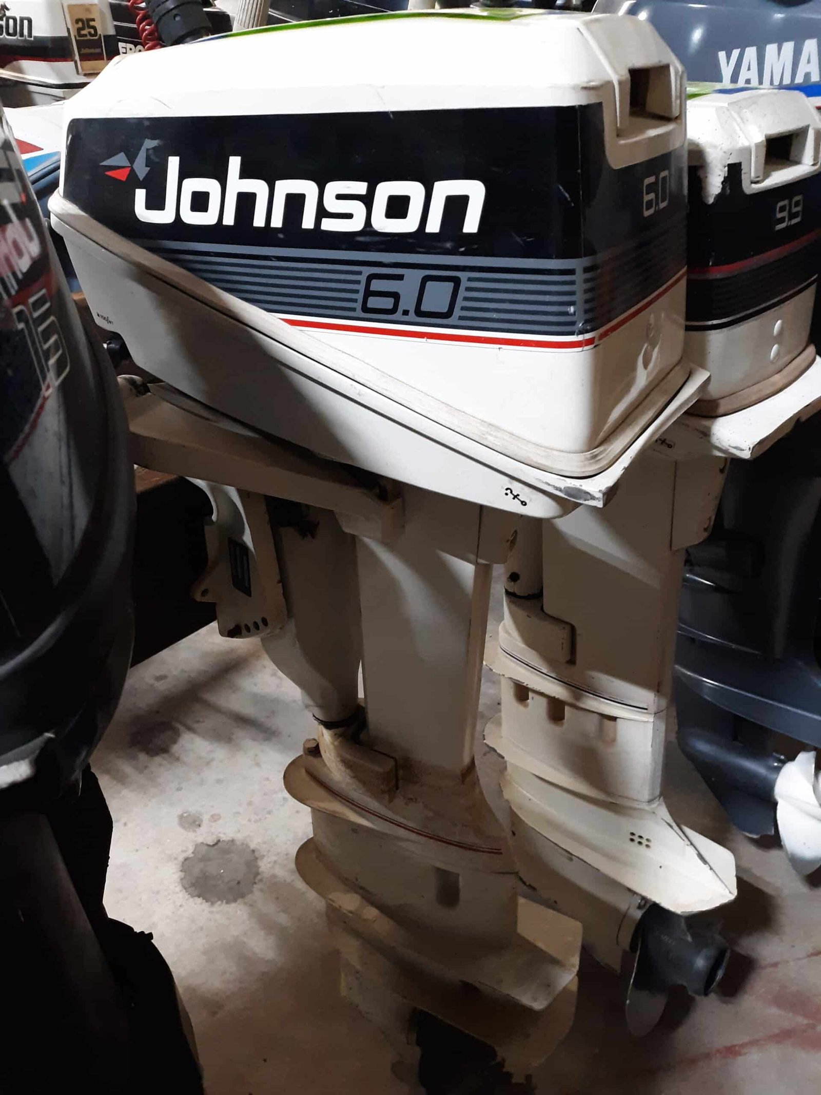 Johnson 6HP Long Tiller – 2S (M15796)